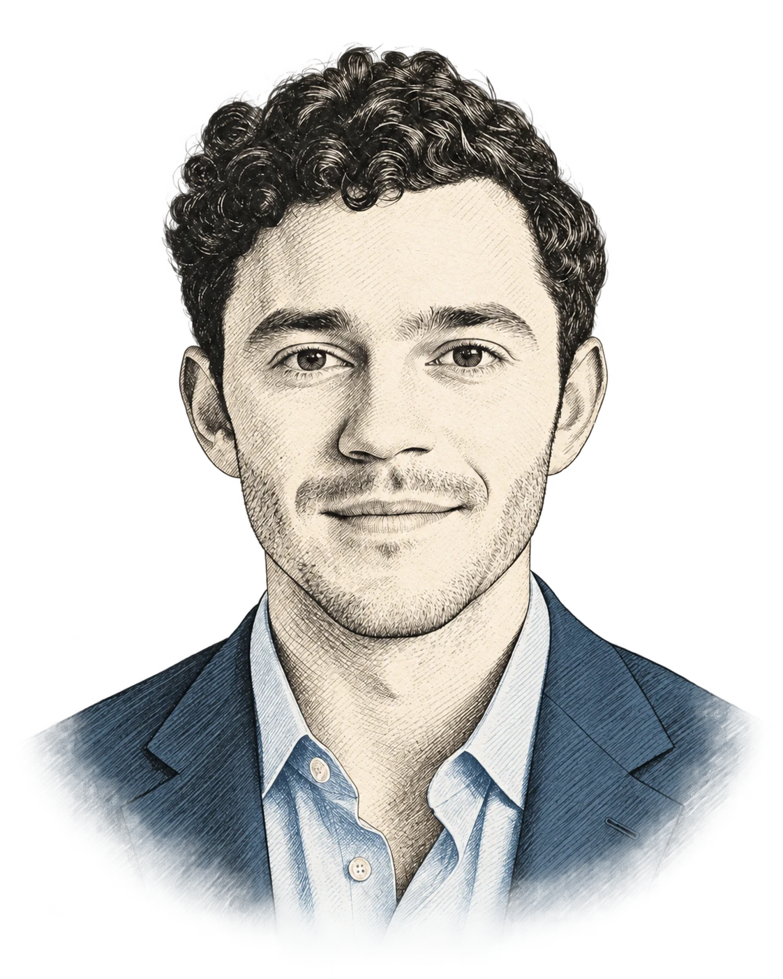 Illustrated portrait of Michele Schueli